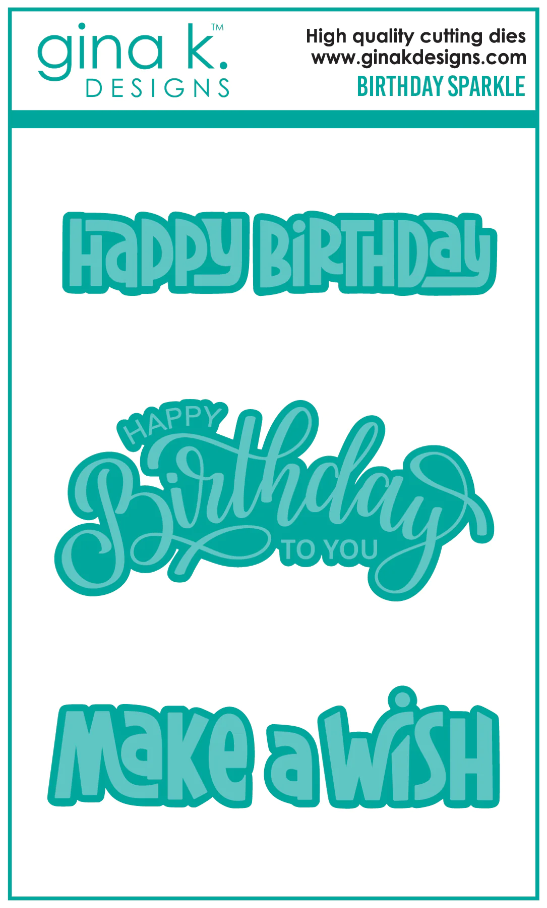 Gina K Designs - Birthday Sparkle - DIE