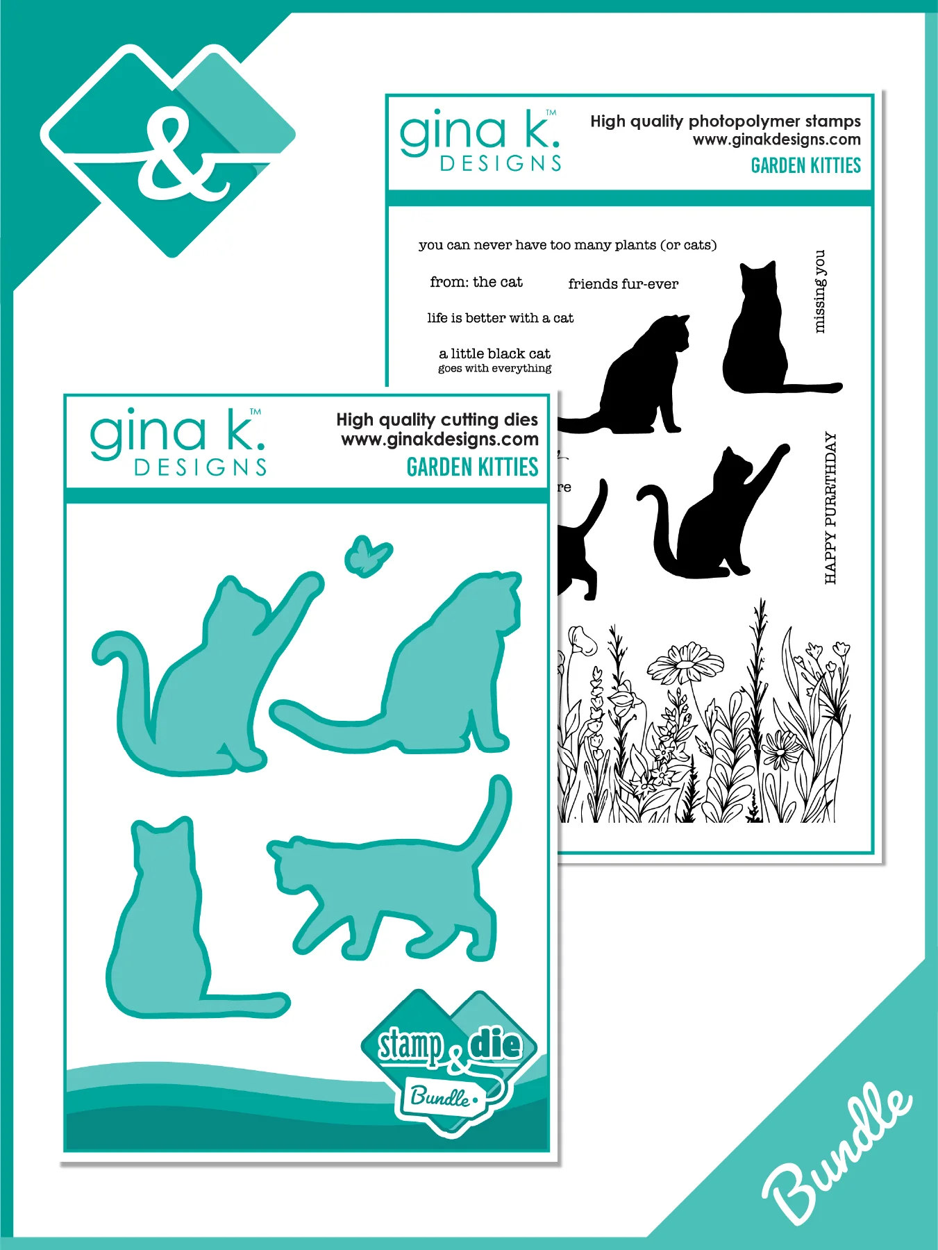 Gina K Designs - Garden Kitties - BUNDLE