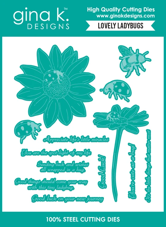 *NEW* - Gina K Designs - Lovely Ladybugs - DIE