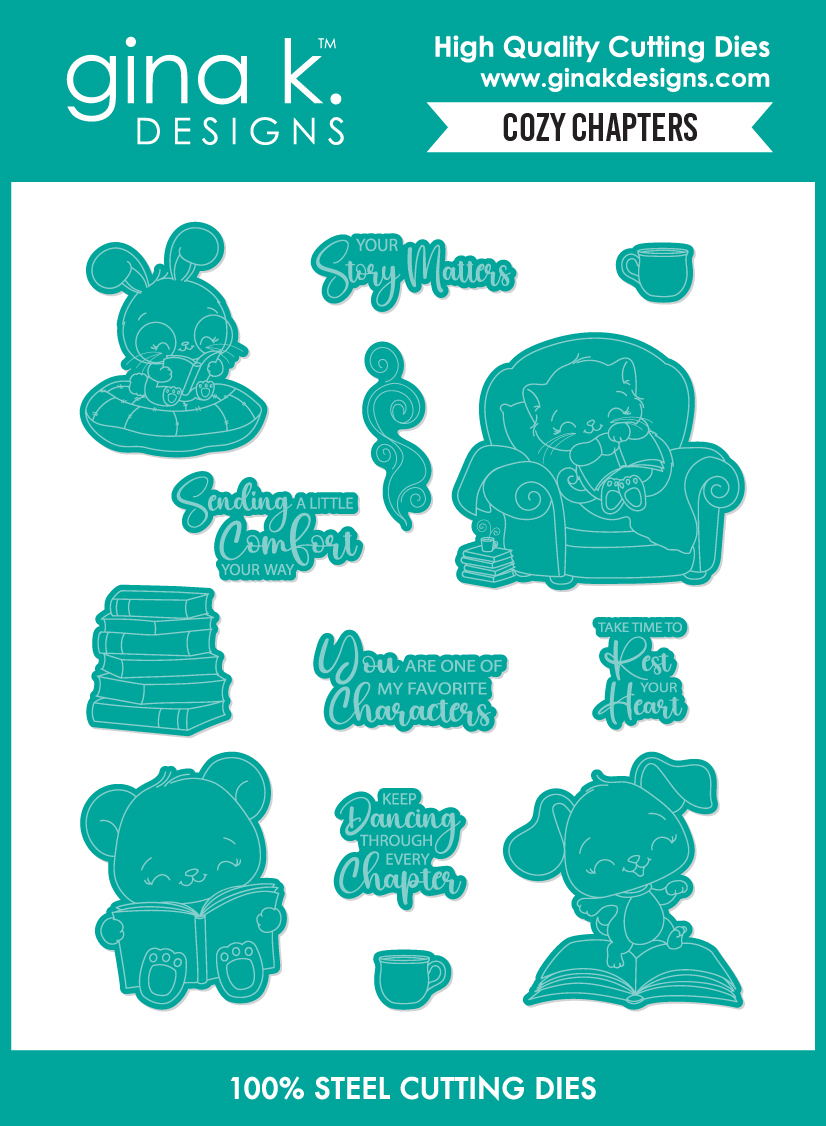 **NEW* - Gina K Designs - Cozy Chapters - DIE