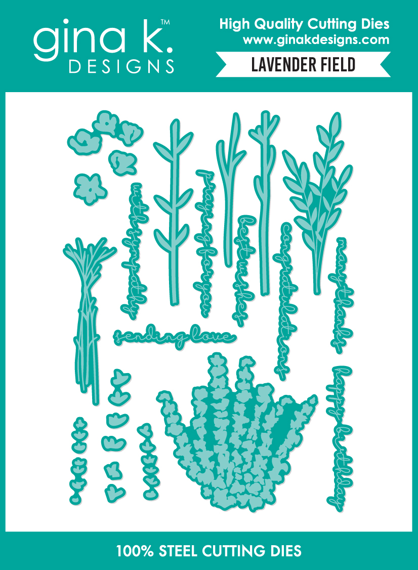 **NEW* - Gina K Designs - Lavender Field - DIE