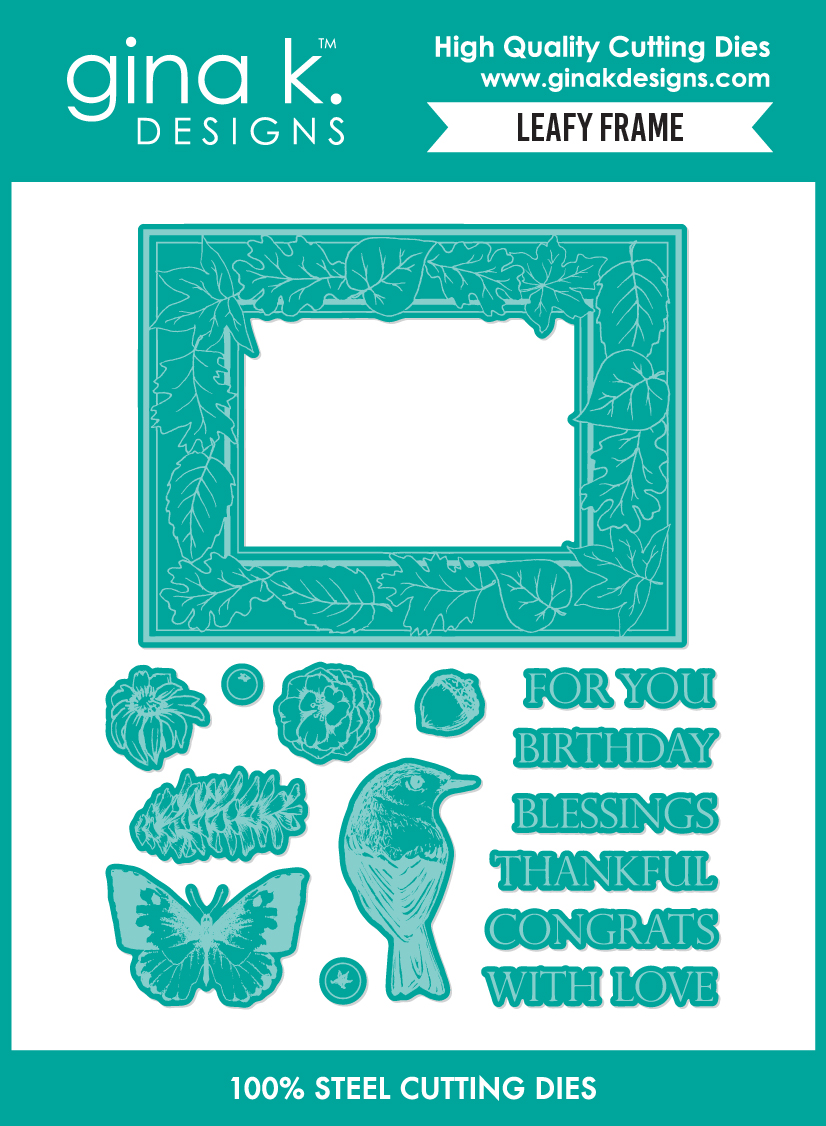 **NEW* - Gina K Designs - Leafy Frame - DIE