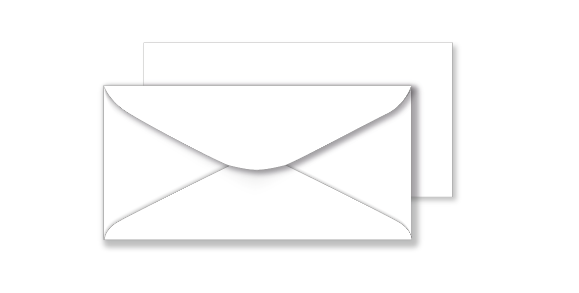 Whimsy - DL White Envelopes 130gsm (110mm x 220mm)