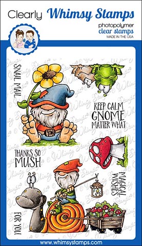 Whimsy Stamps - Gnome Matter What Clear Stamps