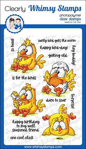 Whimsy Stamps - Early Birds Clear Stamps