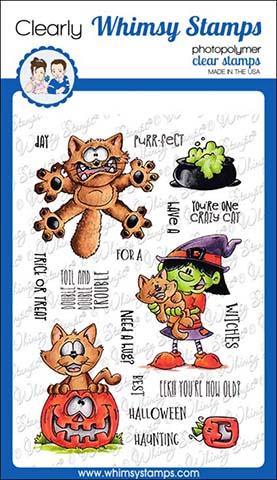 Whimsy Stamps - Going Catty Clear Stamps