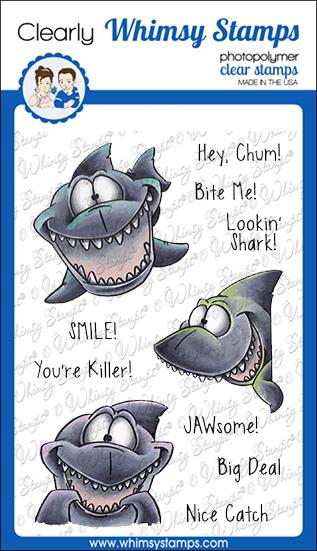 Whimsy Stamps - Lookin' Shark Clear Stamps