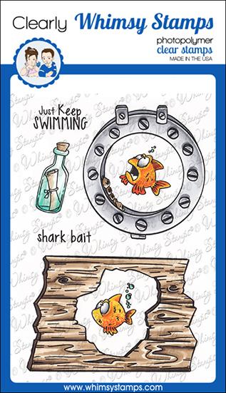 Whimsy Stamps - Lookin' Shark Elements Clear Stamps