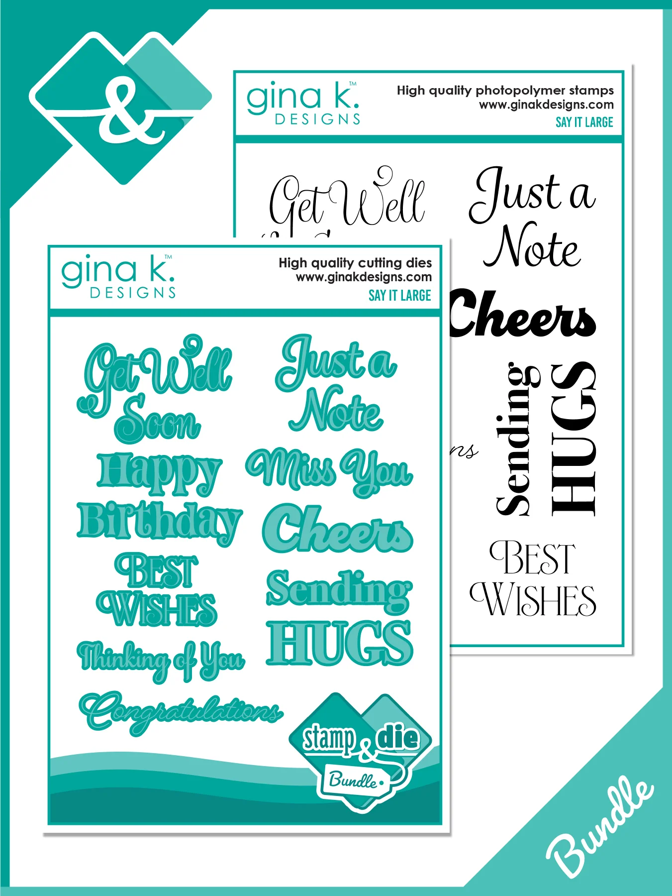 Gina K Designs - Say it Large - BUNDLE