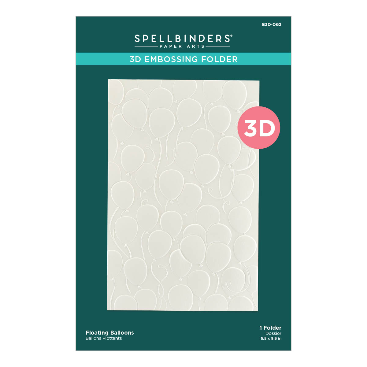 Spellbinders - Floating Balloons 3D Embossing Folder from the It's My Party Too Collection (0)