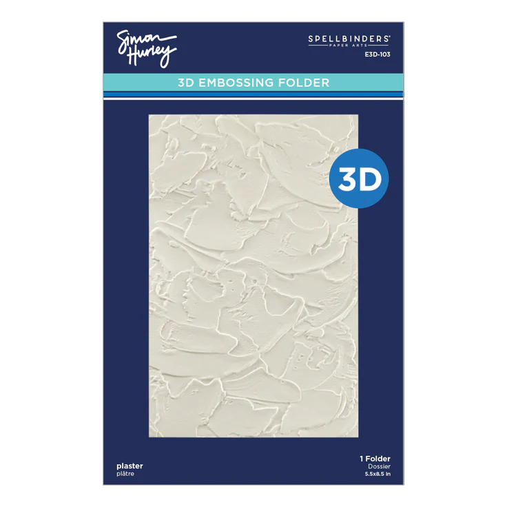 Spellbinders - Plaster 3D Embossing Folder from Simon's Birthday Bash Collection by Simon Hurley