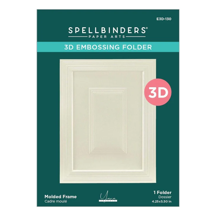 *NEW* - Spellbinders - Molded Frame 3D Embossing Folder by Yana Smakula