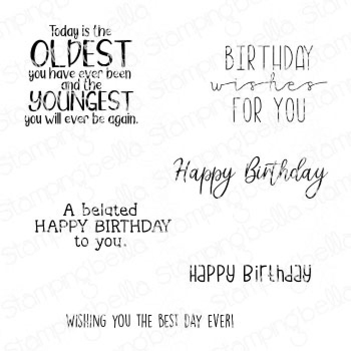 Stamping Bella - HAPPY BIRTHDAY TO YOU SENTIMENT SET