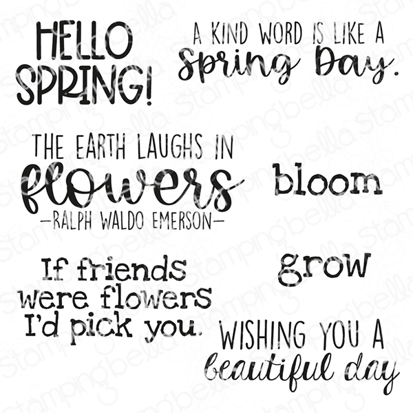 Stamping Bella - Hello Spring Sentiment Set