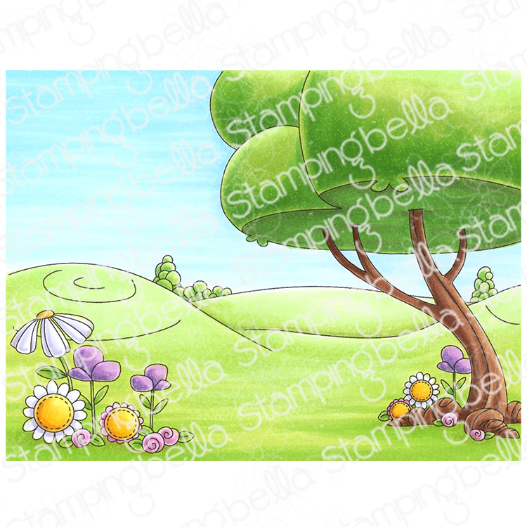 **NEW* - Stamping Bella - Storybook Meadows Backdrop