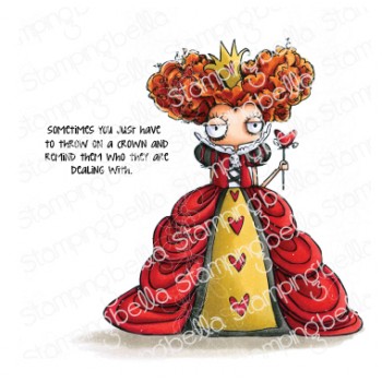 Stamping Bella - ODDBALL QUEEN OF HEARTS rubber stamp