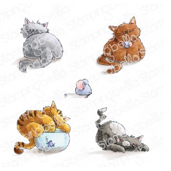 Stamping Bella - SET OF KITTIES rubber stamps