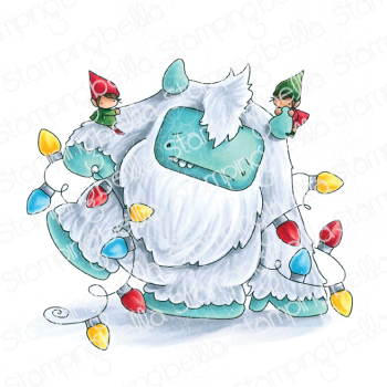 Stamping Bella - TANGLED YETI RUBBER STAMP