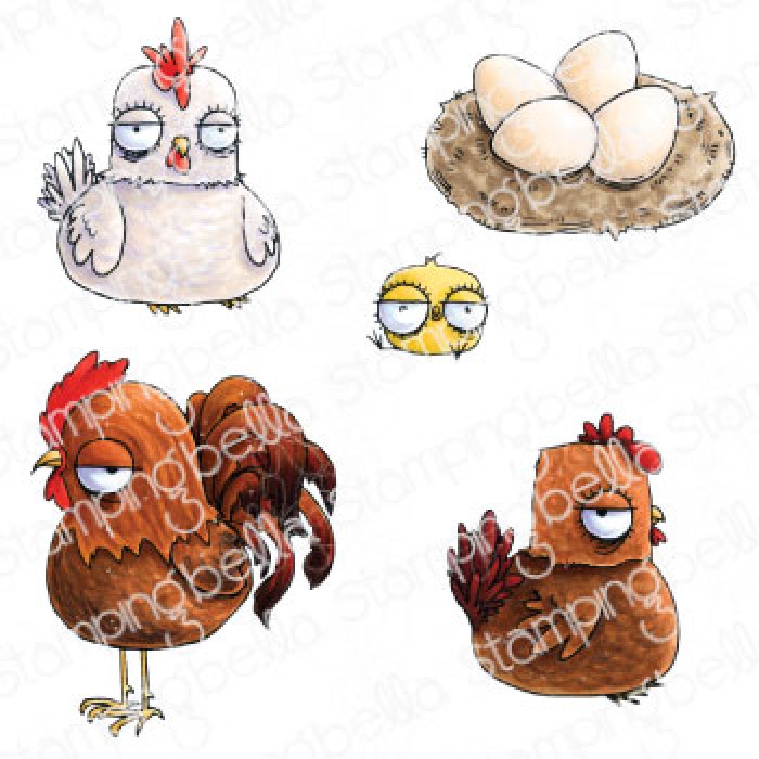 Stamping Bella - ODDBALL FARM BIRDS SET