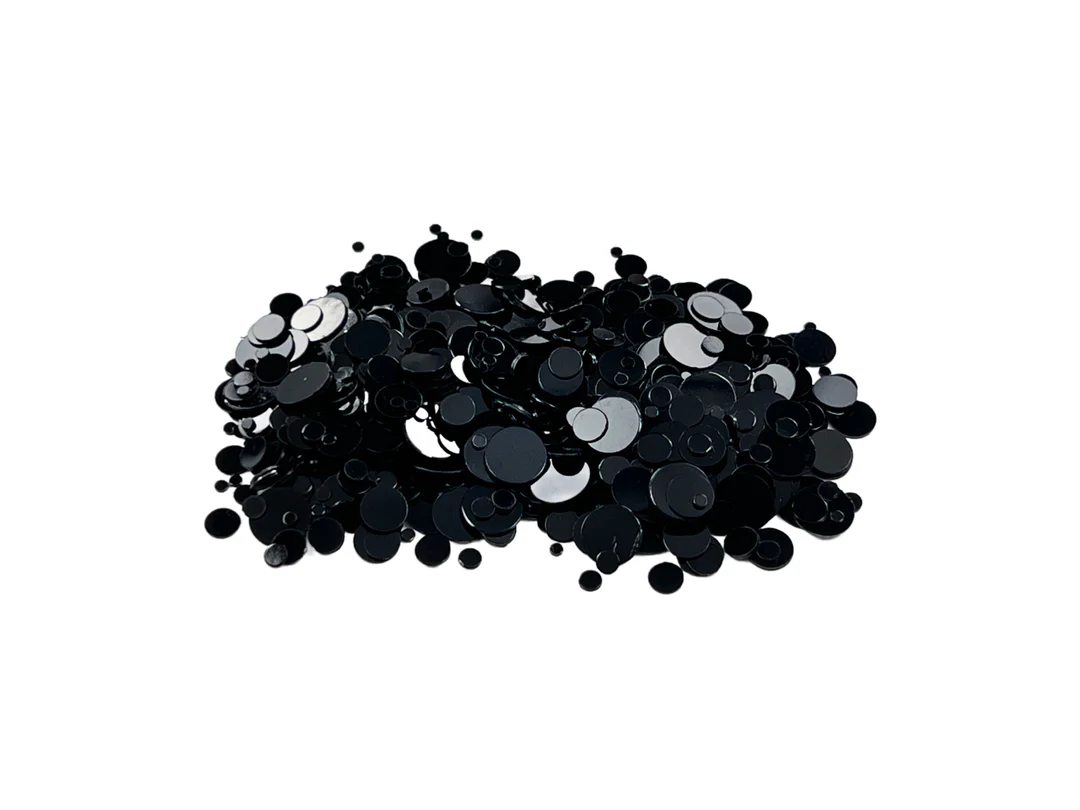 Gina K Designs - Metallic Dots Black - Embellishment