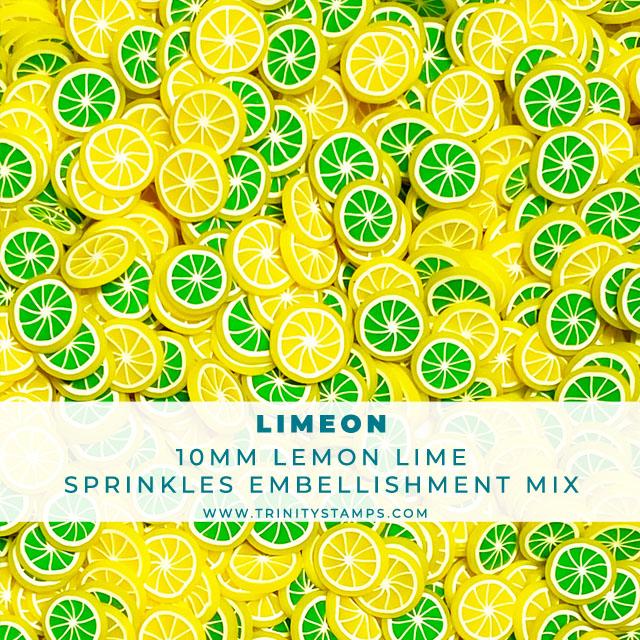 Trinity Stamps - Limeon - Clay Fruit Sprinkles Embellishment Mix