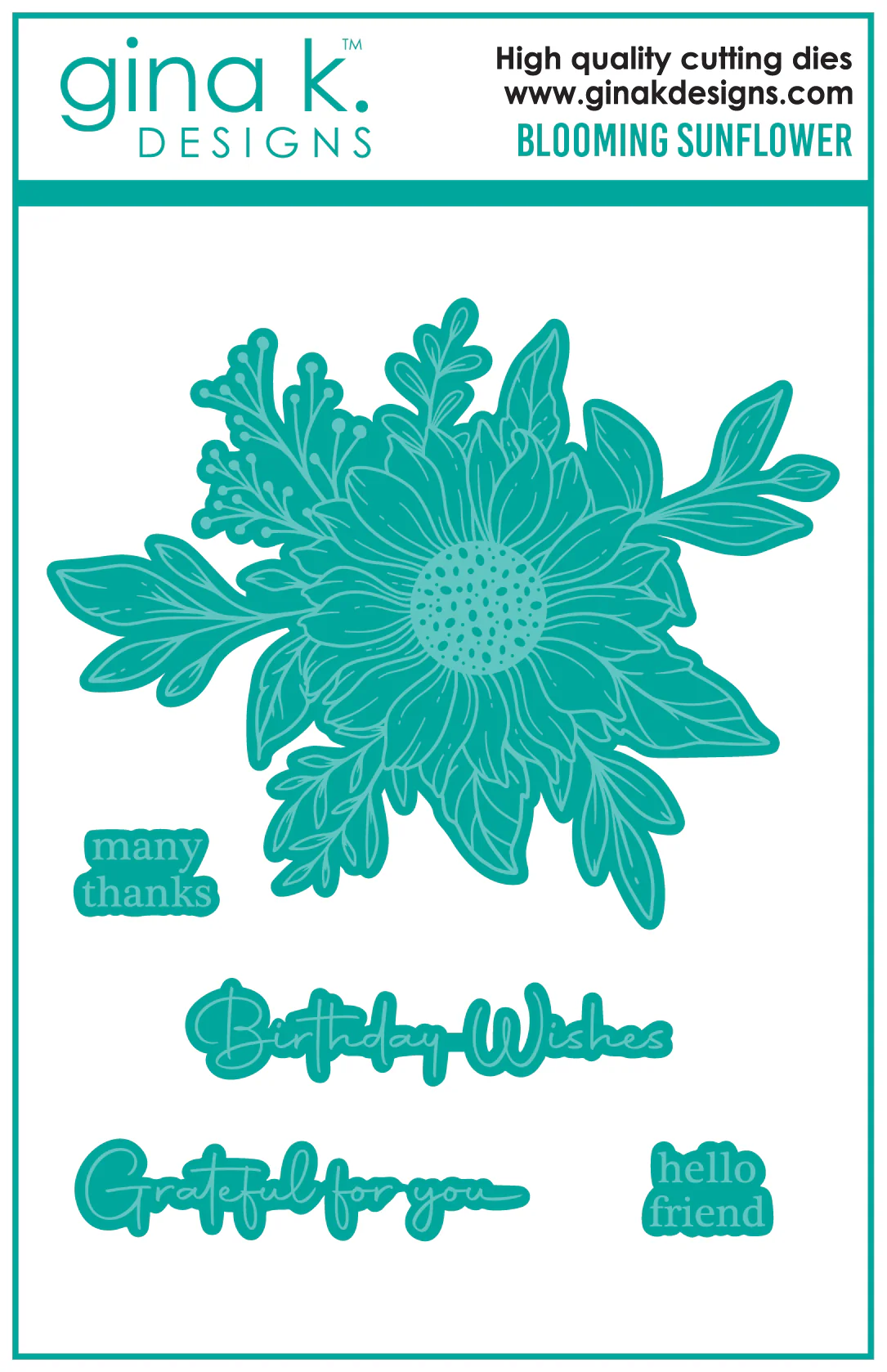 Gina K Designs - Blooming Sunflower - DIE