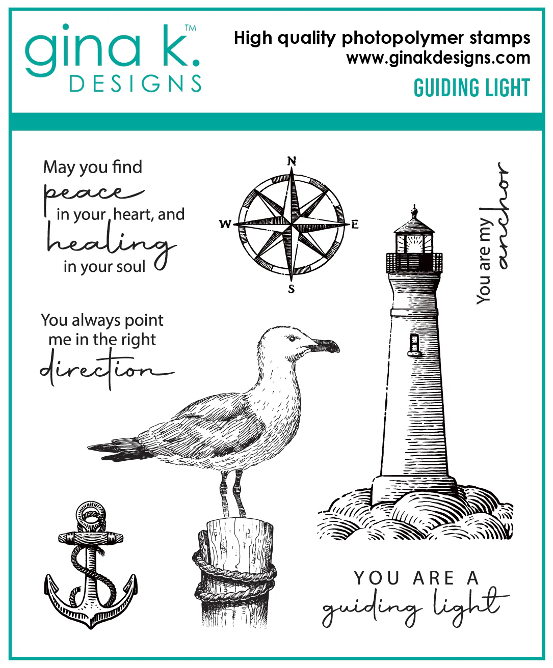 Gina K Designs - Guiding Light - STAMPS
