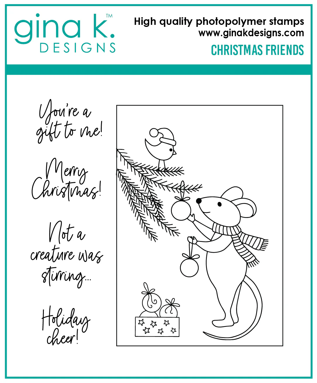 Gina K Designs - Christmas Friends - STAMPS