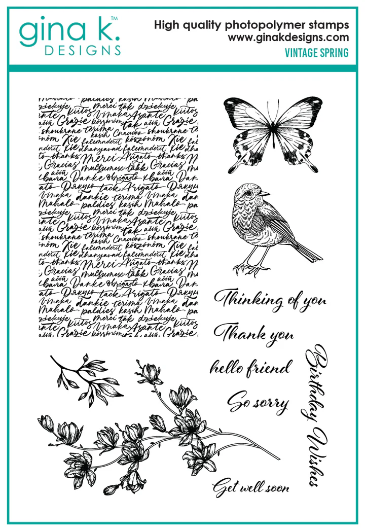 Gina K Designs - Vintage Spring - STAMPS