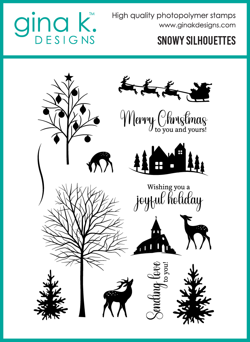 **NEW* - Gina K Designs - Snowy Silhouettes - STAMPS