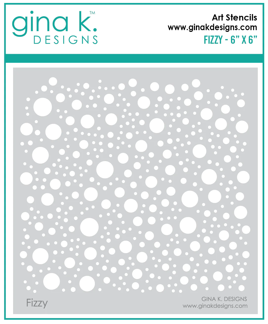 Gina K Designs - Fizzy - STENCIL