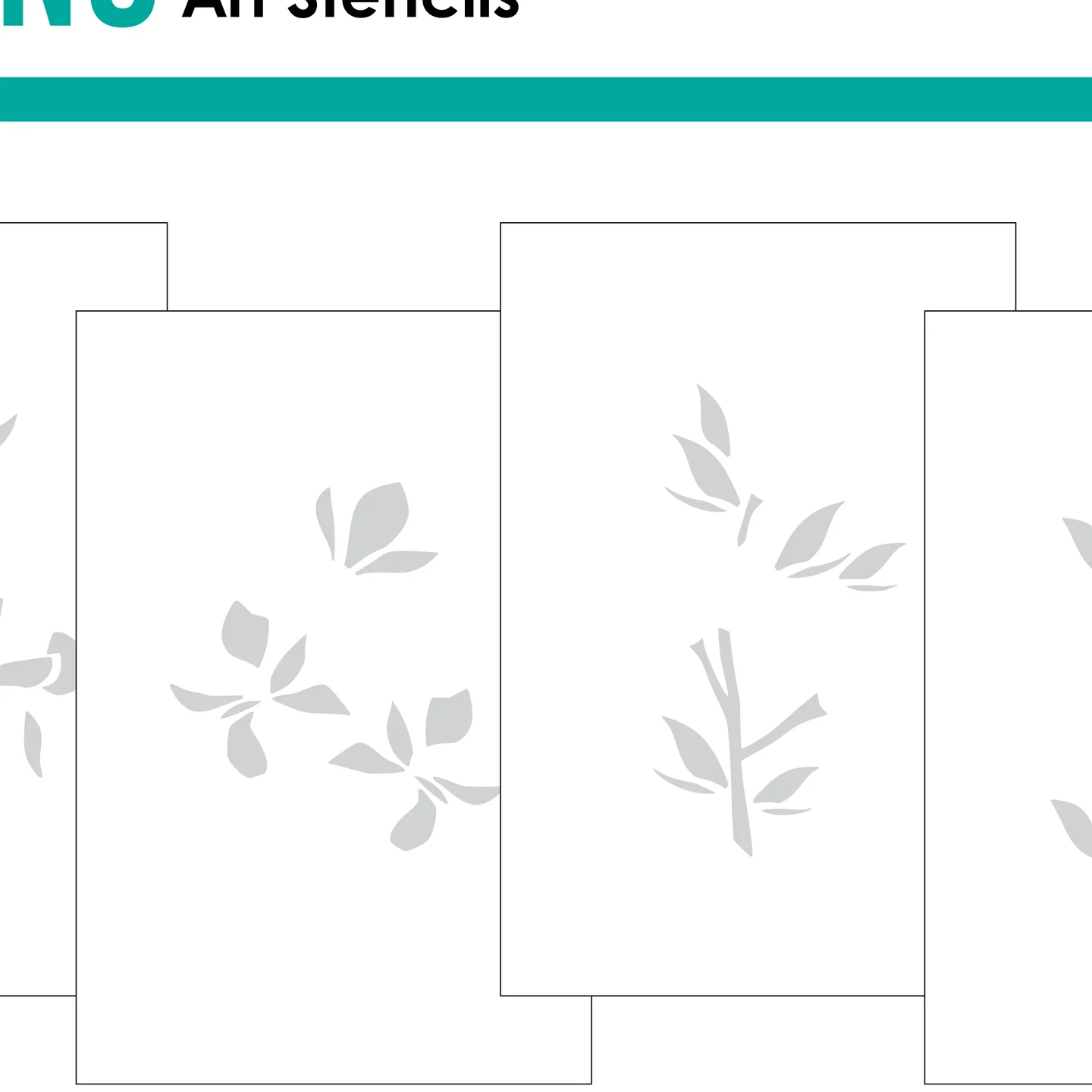 Gina K Designs - Fancy Florals Layering Stencils - STENCIL