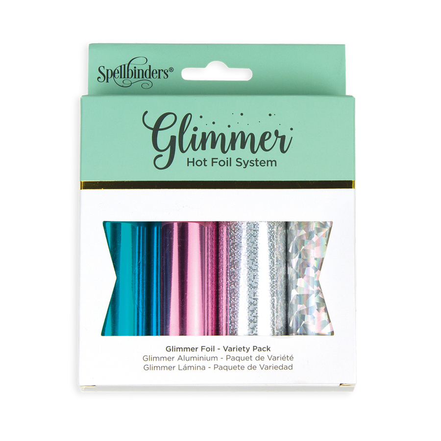 Spellbinders - Glimmer Hot Foil 4 Rolls - Metallic & Holographic Variety Pack
