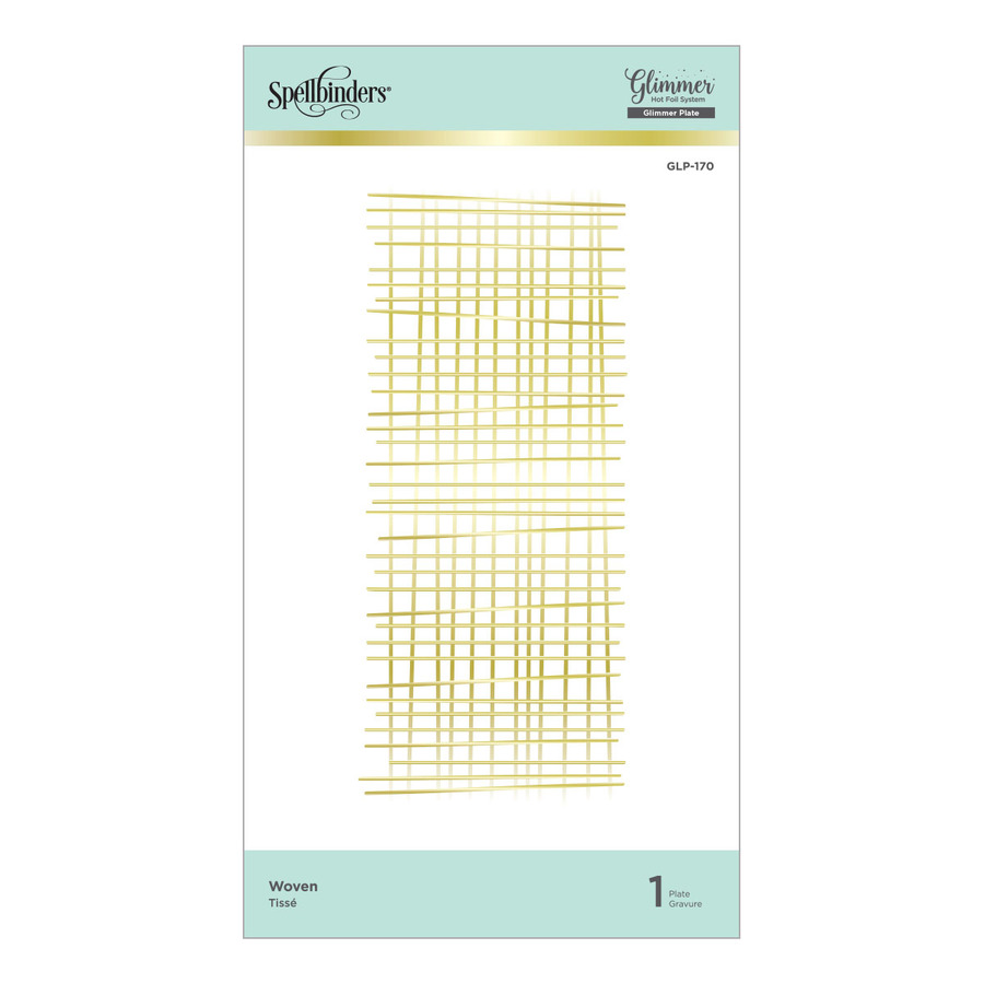 Spellbinders - Woven Glimmer Hot Foil Plate