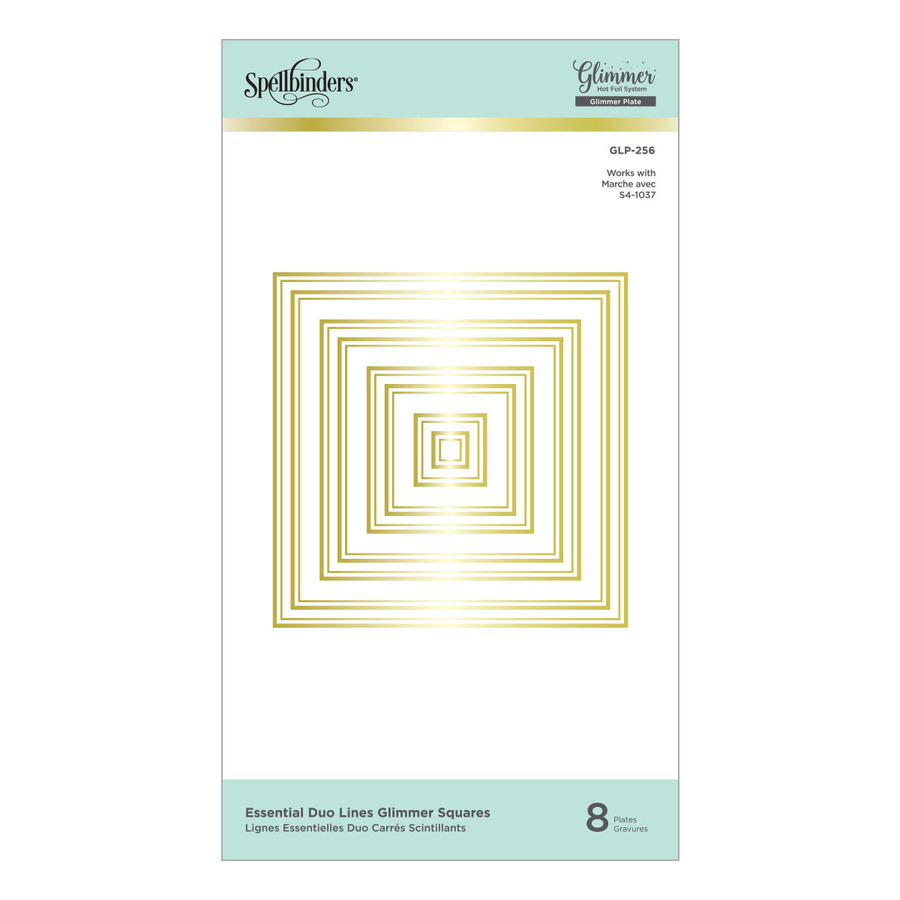 Spellbinders - Essential Duo Lines Glimmer Squares
