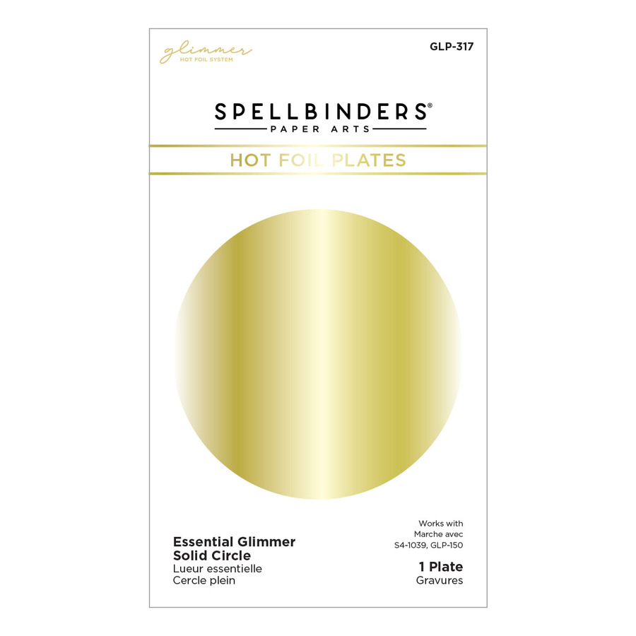 Spellbinders - Essential Glimmer Solid Circle Glimmer Hot Foil Plate