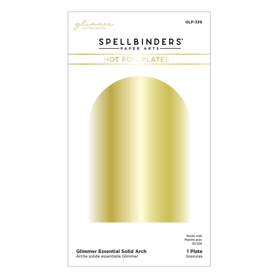 Spellbinders - Glimmer Essential Solid Arch Glimmer Plate from Glimmer Greetings Collection