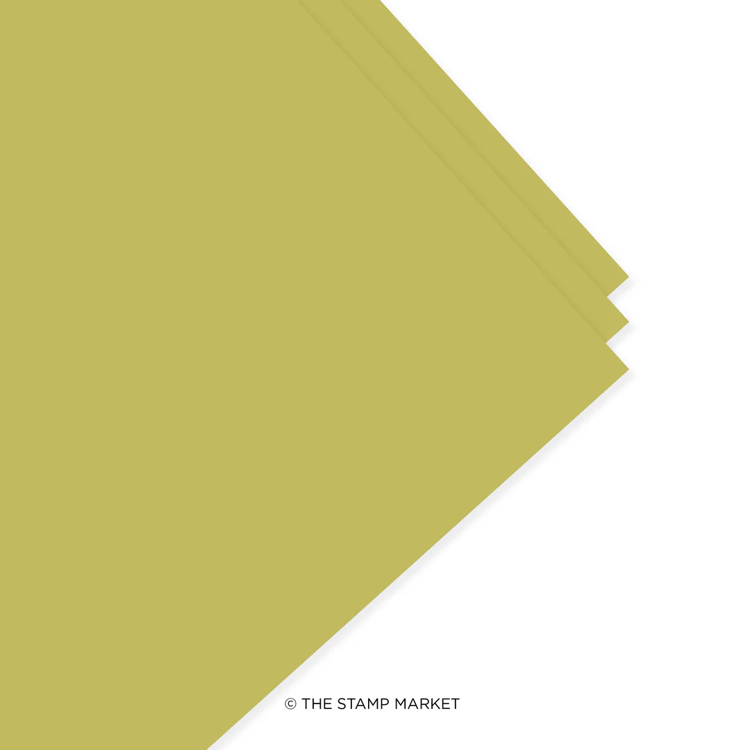 **NEW* - The Stamp Market - GOLDEN MOSS - Cardstock (5 Sheets Each)