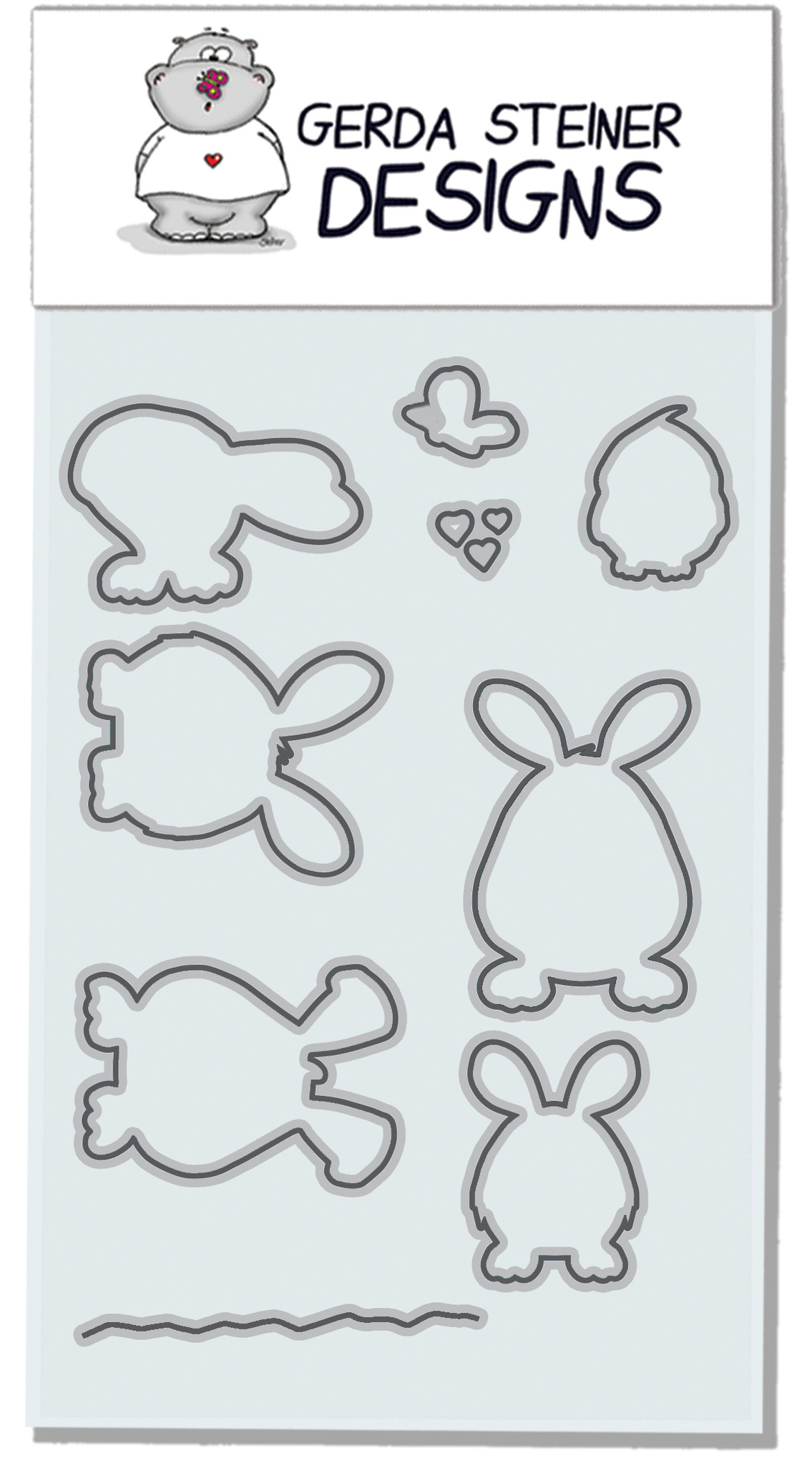 Gerda Steiner - Hoppiness 4x6 Die Set