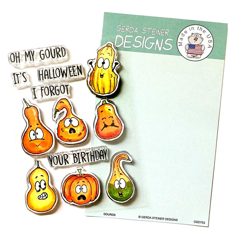 Gerda Steiner - Gourds 4x6 Clear Stamp Set
