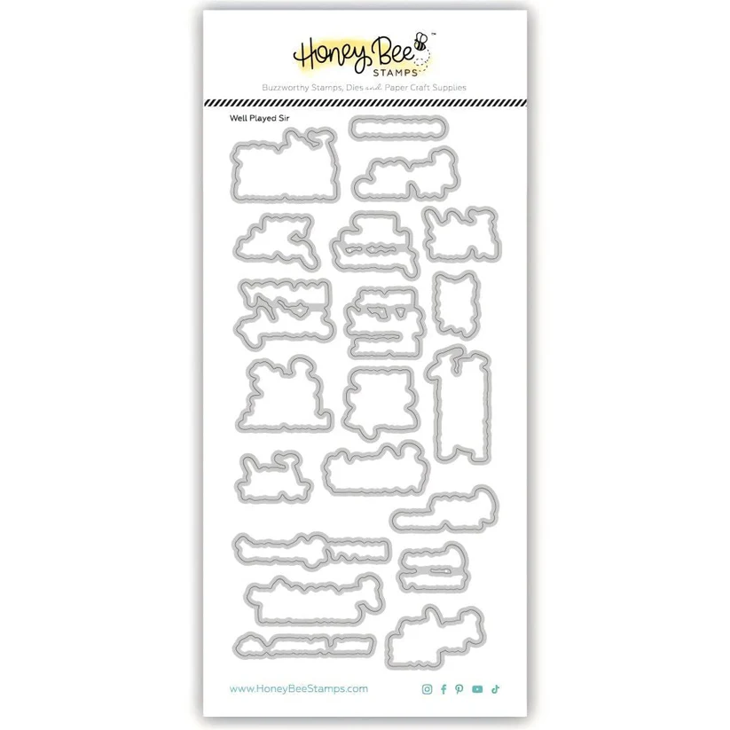 *NEW* - Honey Bee - Well Played Sir - Honey Cuts Coordinating Dies