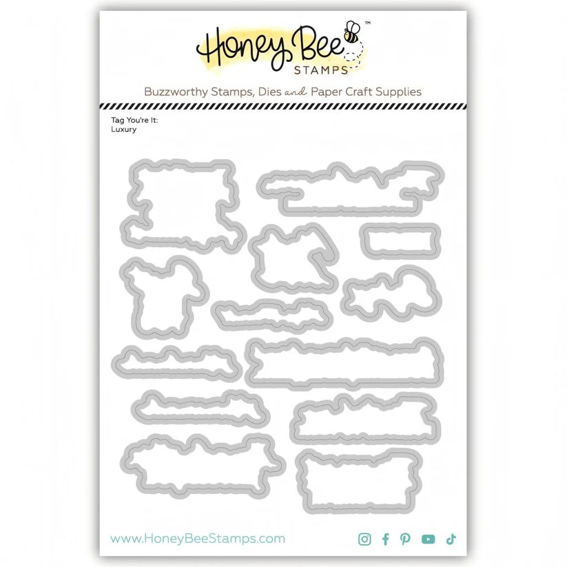 *NEW* - Honey Bee - Tag You're It: Luxury - Honey Cuts Coordinating Dies
