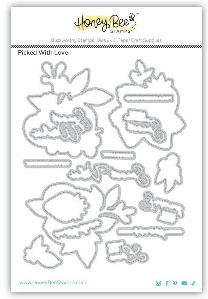 **NEW* - Honey Bee - Picked With Love - Honey Cuts Coordinating Dies