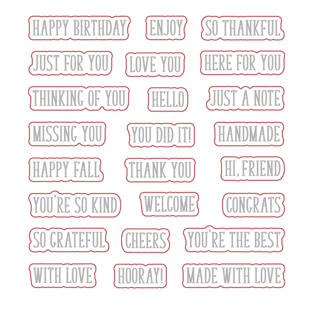 **NEW* - Honey Bee - Little Labels - Honey Cuts Coordinating Dies