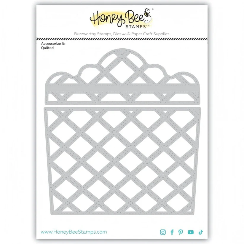 **NEW* - Honey Bee - Accessorize It: Quilted - Honey Cuts Impression Plate