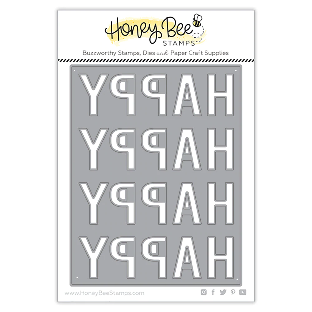Honey Bee - Happy Happy Happy A2 Cover Plate | Honey Cuts