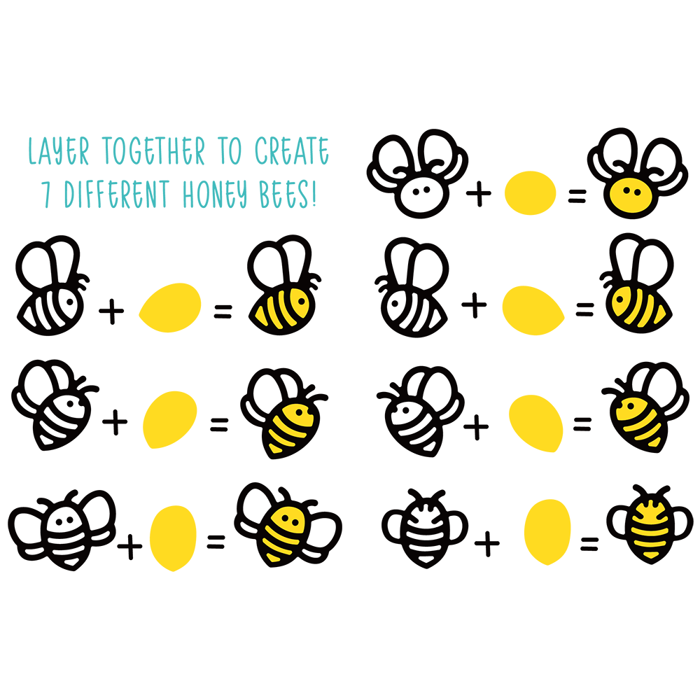 Honey Bee - Honey Bees Paper Piecing | Honey Cuts