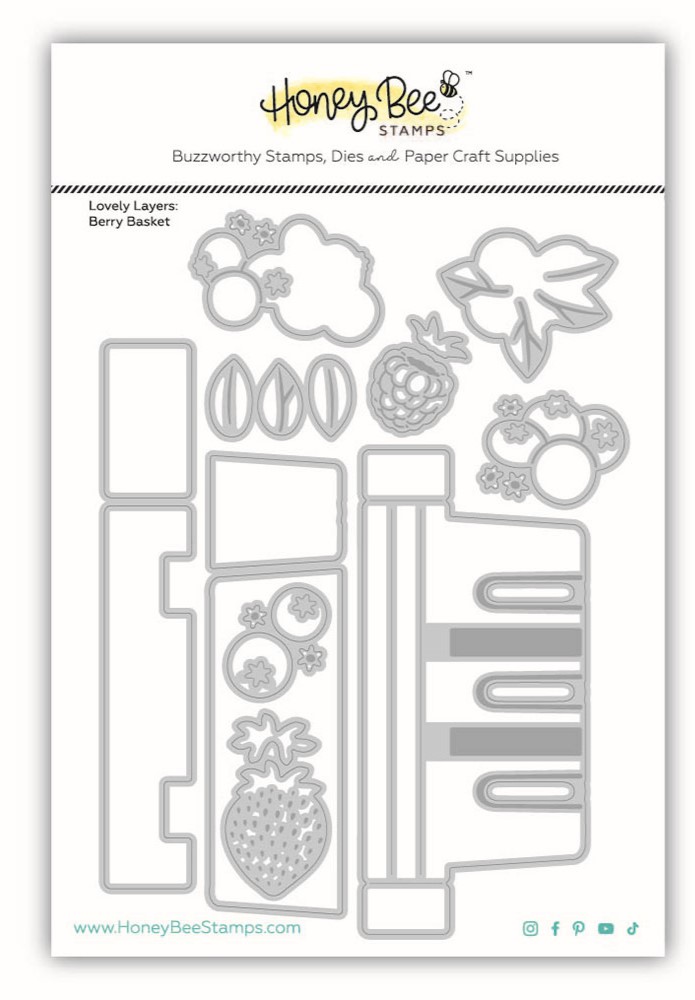 **NEW* - Honey Bee - Lovely Layers: Berry Basket - Honey Cuts Stand-Alone Dies