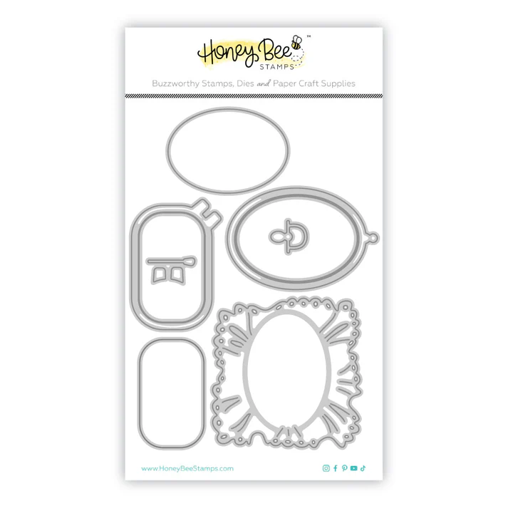 *NEW* - Honey Bee - Lovely Layers: Shaped Embroidery Hoops Honey Cuts