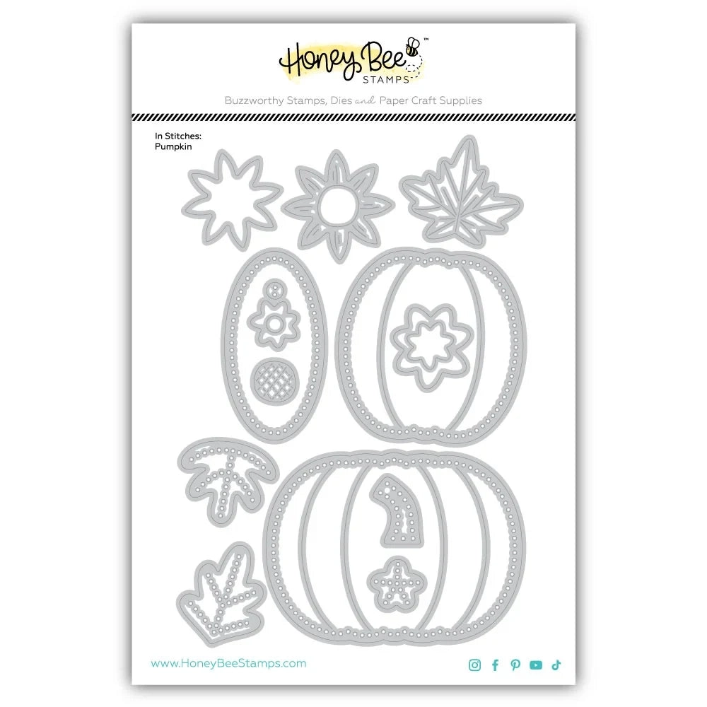 **NEW* - Honey Bee - In Stitches: Pumpkin - Honey Cuts Stand-Alone Dies